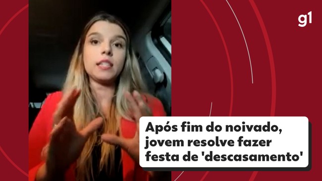 Após fim do noivado, jovem resolve fazer festa de 'descasamento'