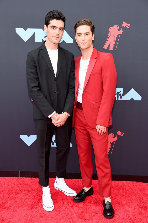 NEWARK, NEW JERSEY - AUGUST 26: Benito Skinner (R) attends the 2019 MTV Video Music Awards at Prudential Center on August 26, 2019 in Newark, New Jersey. (Photo by Jamie McCarthy/Getty Images for MTV) (Foto: Getty Images for MTV)