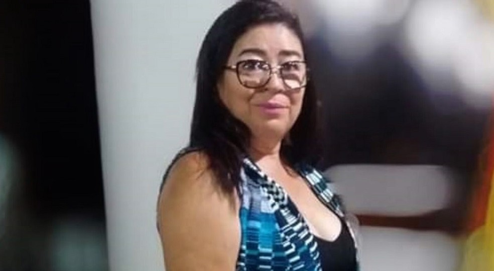Luzineide In&aacute;cio do Nascimento, de 54 anos, foi assassinada a tiros na feira livre de Jucurutu, no interior do RN &mdash; Foto: Reprodu&ccedil;&atilde;o/Inter TV Cabugi