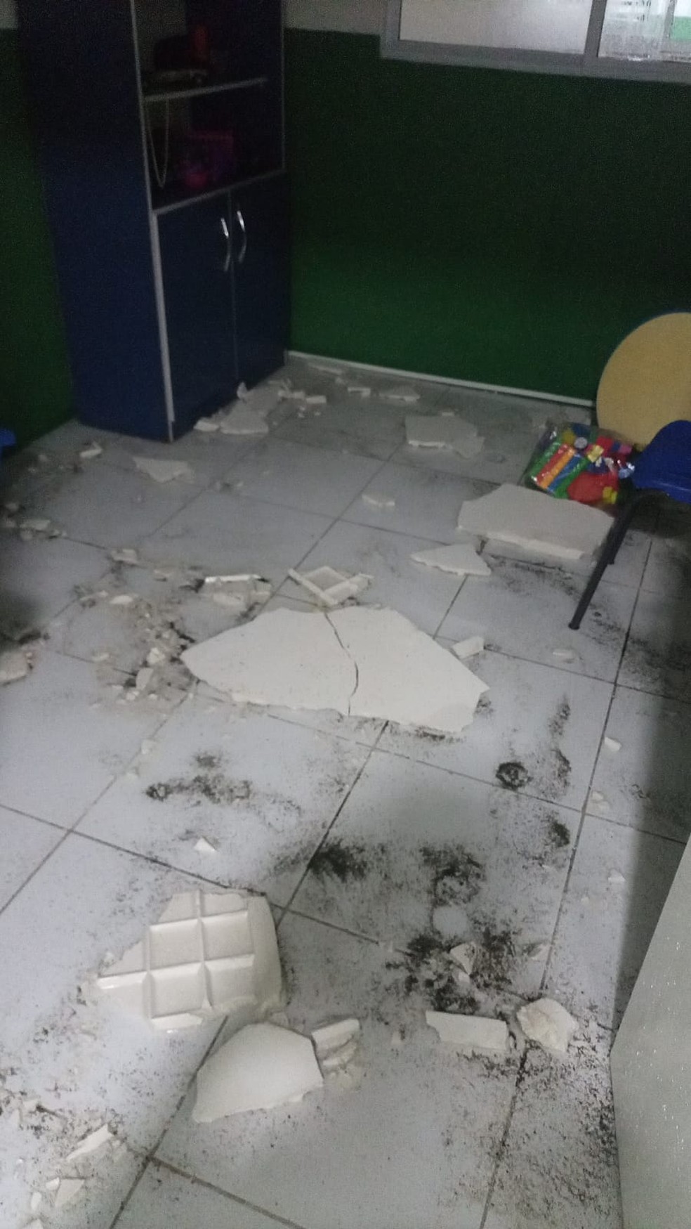 Apesar do desabamento, ninguém ficou ferido — Foto: Ascom Prefeitura