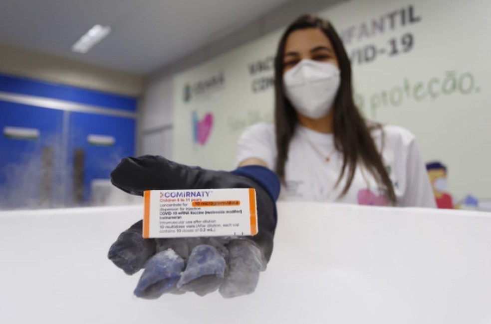 Ceará recebe 3º lote de vacinas com 80 mil doses da Pfizer para crianças e adolescentes. — Foto: Governo do Ceará