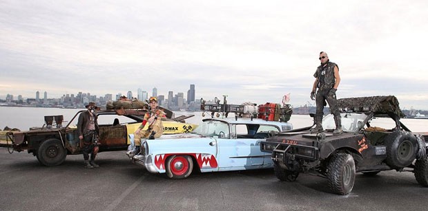 Em parceria com o estúdio Warner Bros., Uber faz corridas com carros do filme 'Mad Max' em Seattle, nos EUA. (Foto: Divulgação/Uber)