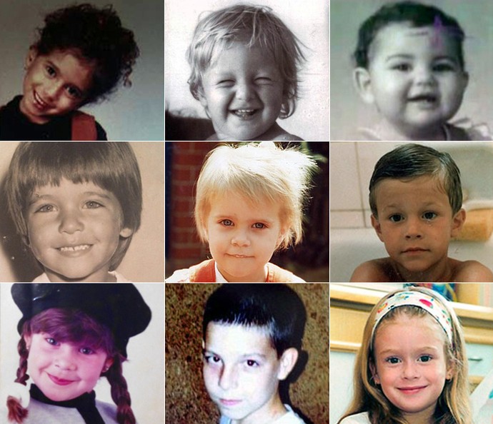 Você consegue adivinhar quem são os famosos pelas fotos de criança? (Foto: Arquivo Pessoal)