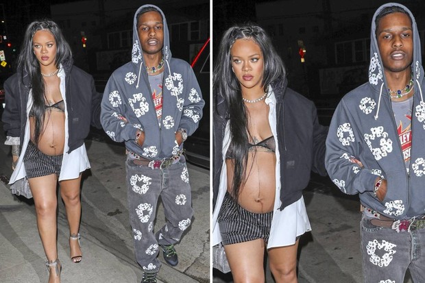 Rihanna e A$AP Rocky  (Foto: The Grosby Group)