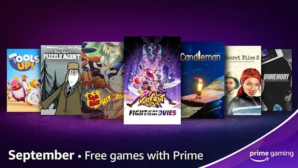 Jogos gratuitos do Prime Gaming no mês de setembro — Foto: Divulgação/Amazon