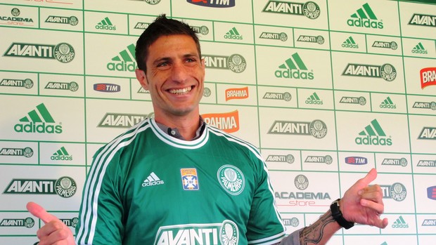 Eguren, novo volante do Palmeiras (Foto: Marcelo Hazan / GLOBOESPORTE.COM)