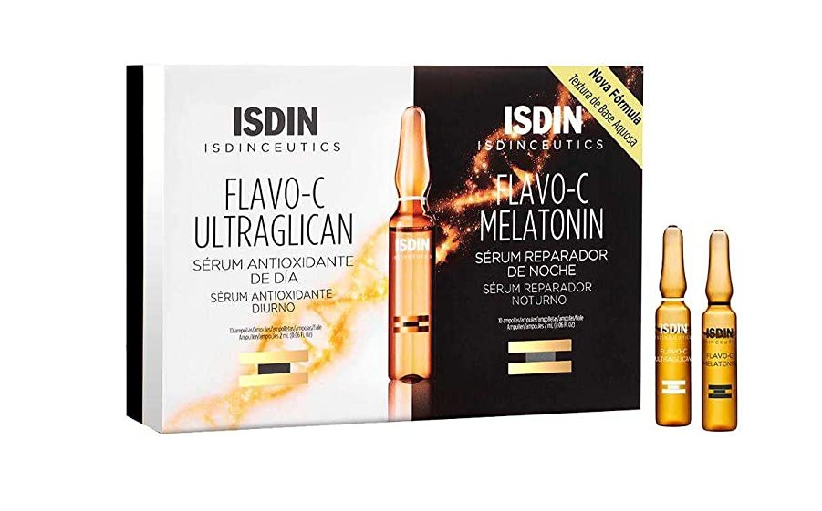 Kit Sérum Facial ISDINCEUTICS Flavo-C Ultraglican + Melatonin, Isdin (Foto: Reprodução/ Amazon)