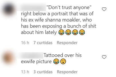 Fãs de Travis Barker desconfiam que nova tatuagem dele seja indireta para Shanna Moakler (Foto: Reprodução / Instagram)