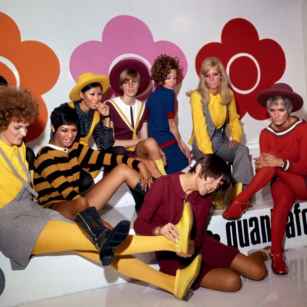 Modelos na campanha de lançamento da coleção de 1967 (Foto: Divulgação)