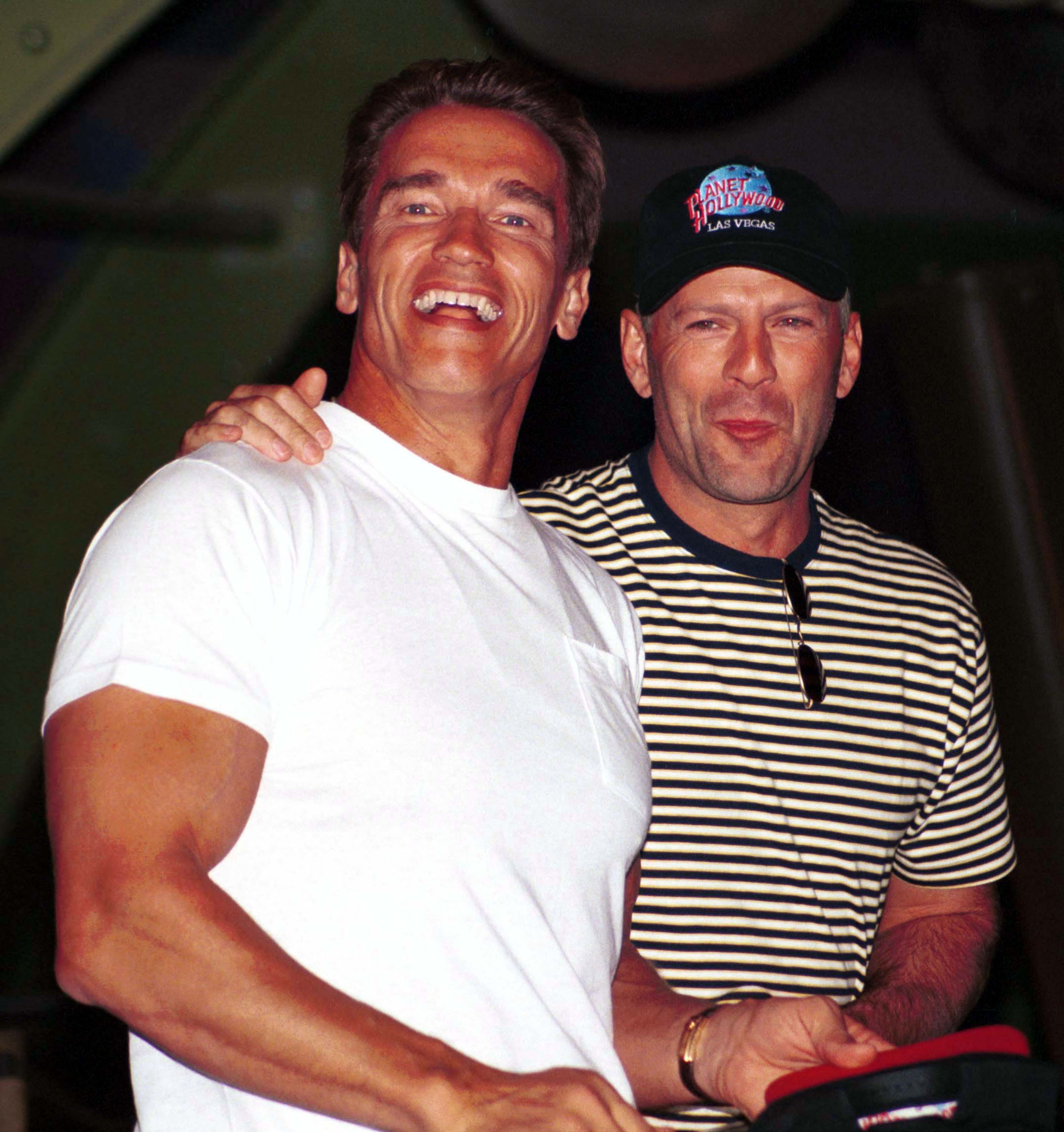 Arnold Schwarzenegger e Bruce Willis (Foto: Getty Images)