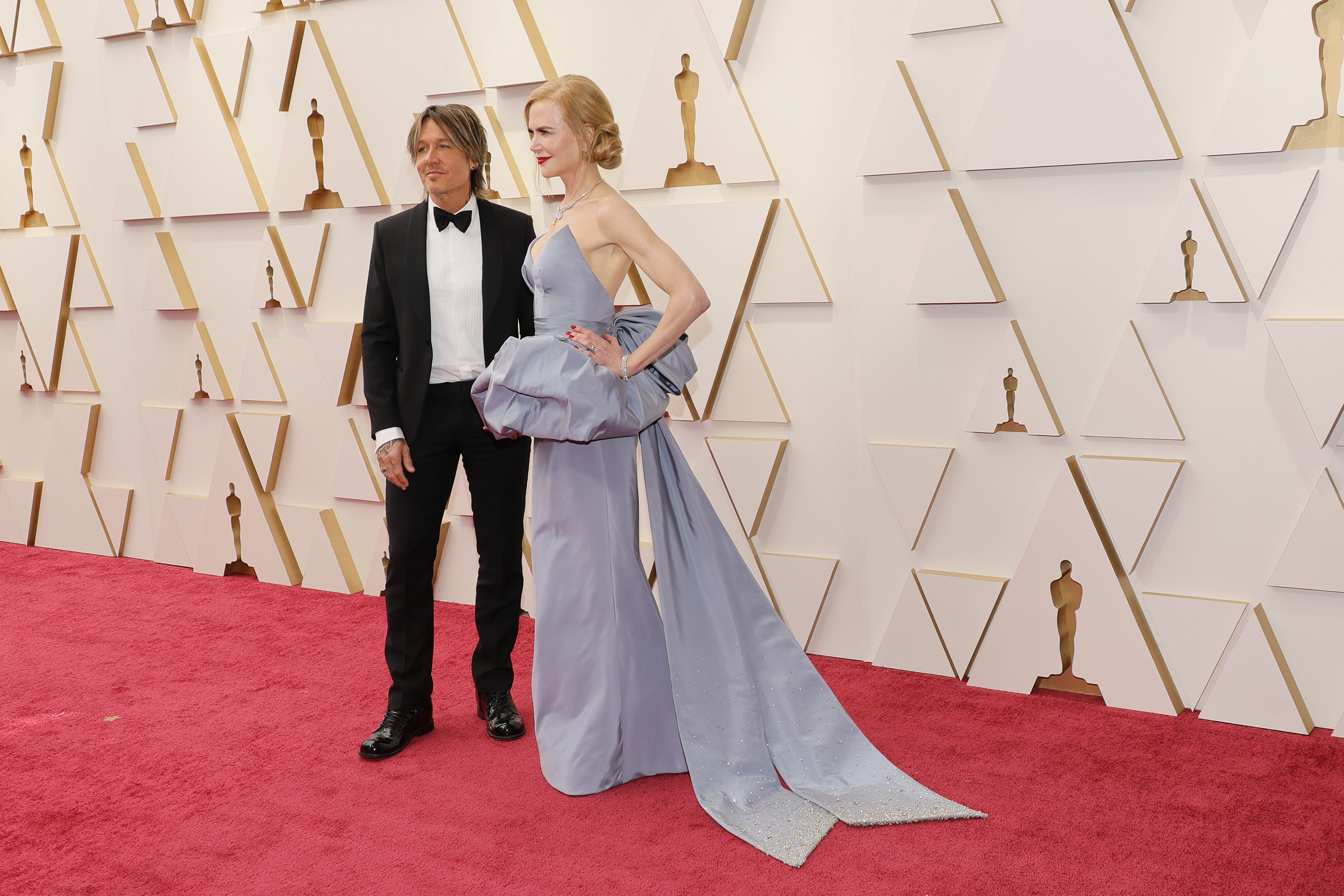 HOLLYWOOD, CALIFORNIA - MARCH 27: (L-R) Keith Urban and Nicole Kidman attend the 94th Annual Academy Awards at Hollywood and Highland on March 27, 2022 in Hollywood, California. (Photo by Mike Coppola/Getty Images) (Foto: Getty Images)