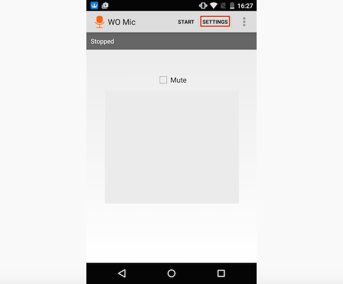 Acessando as configurações do app WO Mic no Android (Foto: Reprodução/Edivaldo Brito)