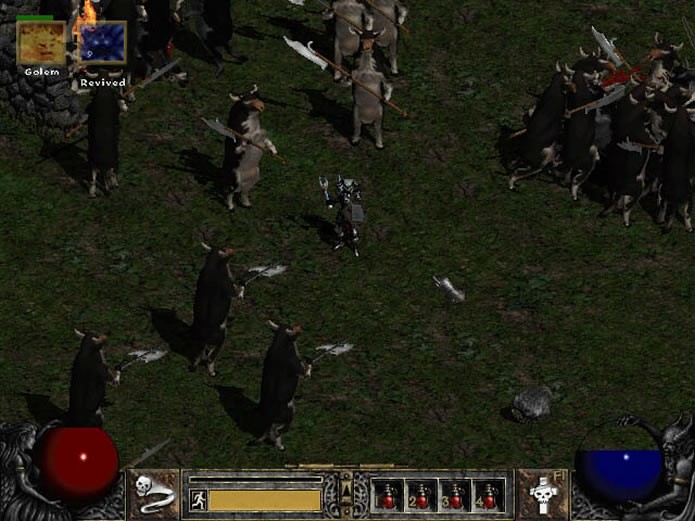 Os jogadores de Diablo 2 poderão enfrentar uma horda de vacas infernais em uma fase secreta (Foto: Reprodução/YouTube)