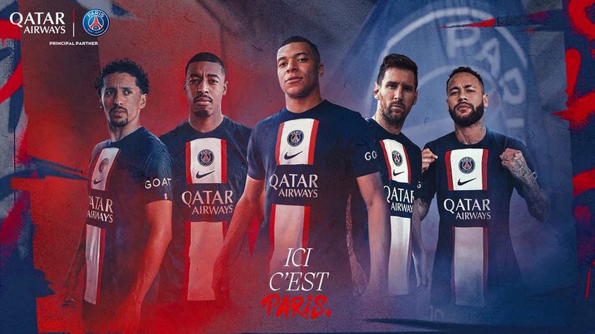 Le PSG lance un nouveau kit pour 2022/23, avec une bande blanche sur la poitrine ;  Regarder!  †  football français