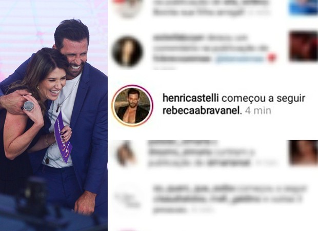 Henri Castelli e Rebeca Abravanel (Foto: Francisco Cepeda / AgNews e Reprodução / Instagram)