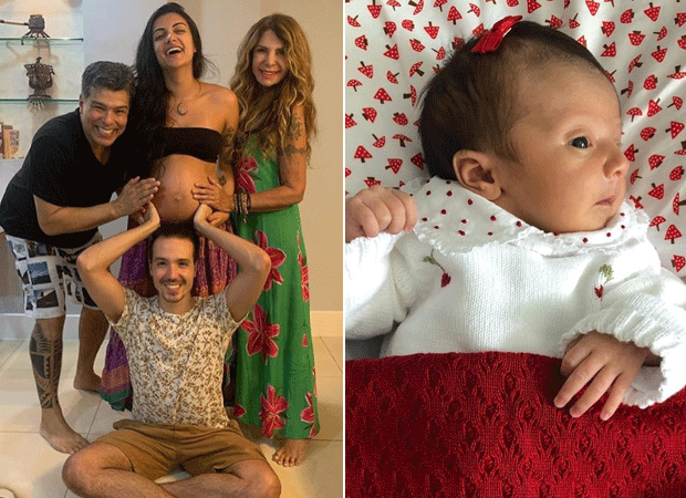Esmeralda é filha de Amanda e Luã, filho de Mauricio Mattar e Elba Ramalho (Foto: Reprodução/Instagram)