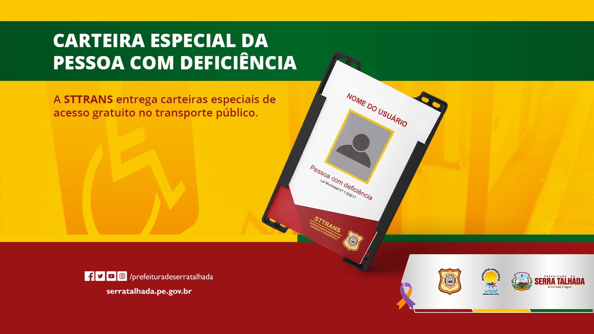 Prefeitura emite carteira de transporte gratuito para pessoas com ...