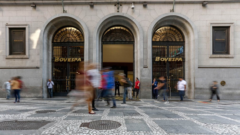 Sede da Bovespa, no Centro de SÃ£o Paulo â Foto: Miguel Schincariol/AFP/Arquivo