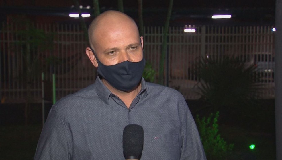 Presidente da Câmara assumiu interinamente a prefeitura de Lins  — Foto: TV TEM/ Reprodução 