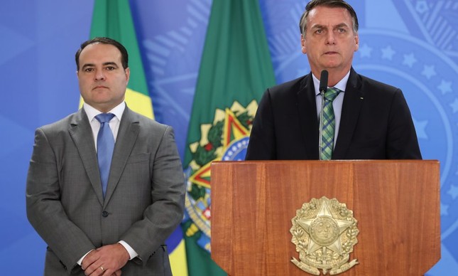 O ministro do TCU Jorge Oliveira e Jair Bolsonaro