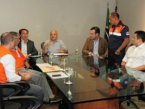 Governador do Amazonas se reuniu com ministro da Integração Nacional, Gilberto Occhi  (Foto: Roberto Carlos/Secom )