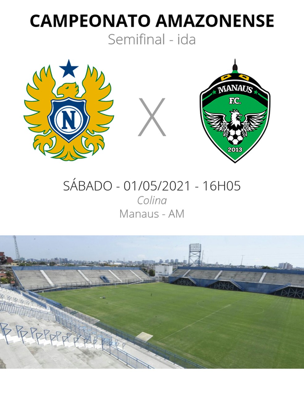 Nacional Am X Manaus Escalacoes Desfalques E Arbitragem Campeonato Amazonense Ge