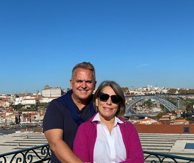 Gloria Pires e Orlando Morais estão no Porto, em Portugal (Foto: Instagram/Reprodução)