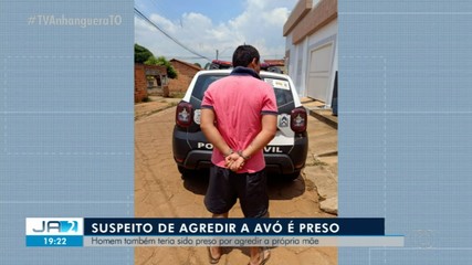Homem suspeito de agredir a avó é preso no interior do Tocantins