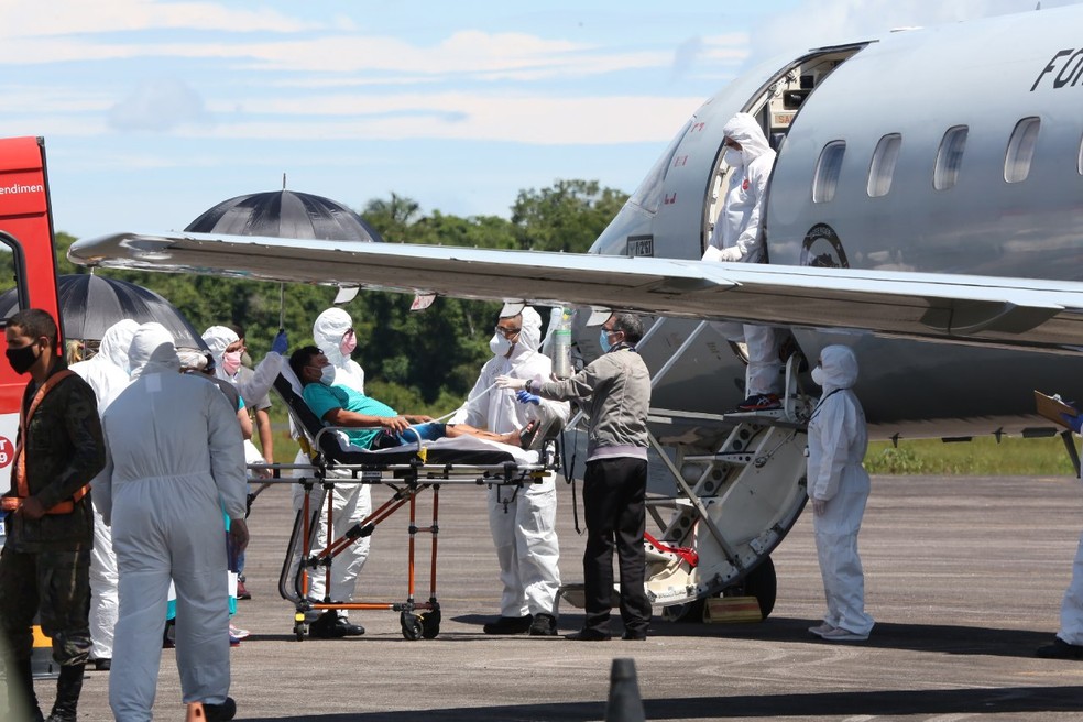Transferência de pacientes do Amazonas para outros estados acontece desde 16 janeiro — Foto: Divulgação