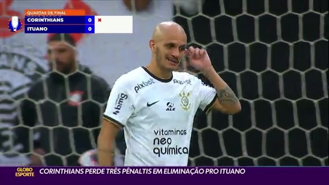 Corinthians erra três cobranças em nova derrota por pênaltis