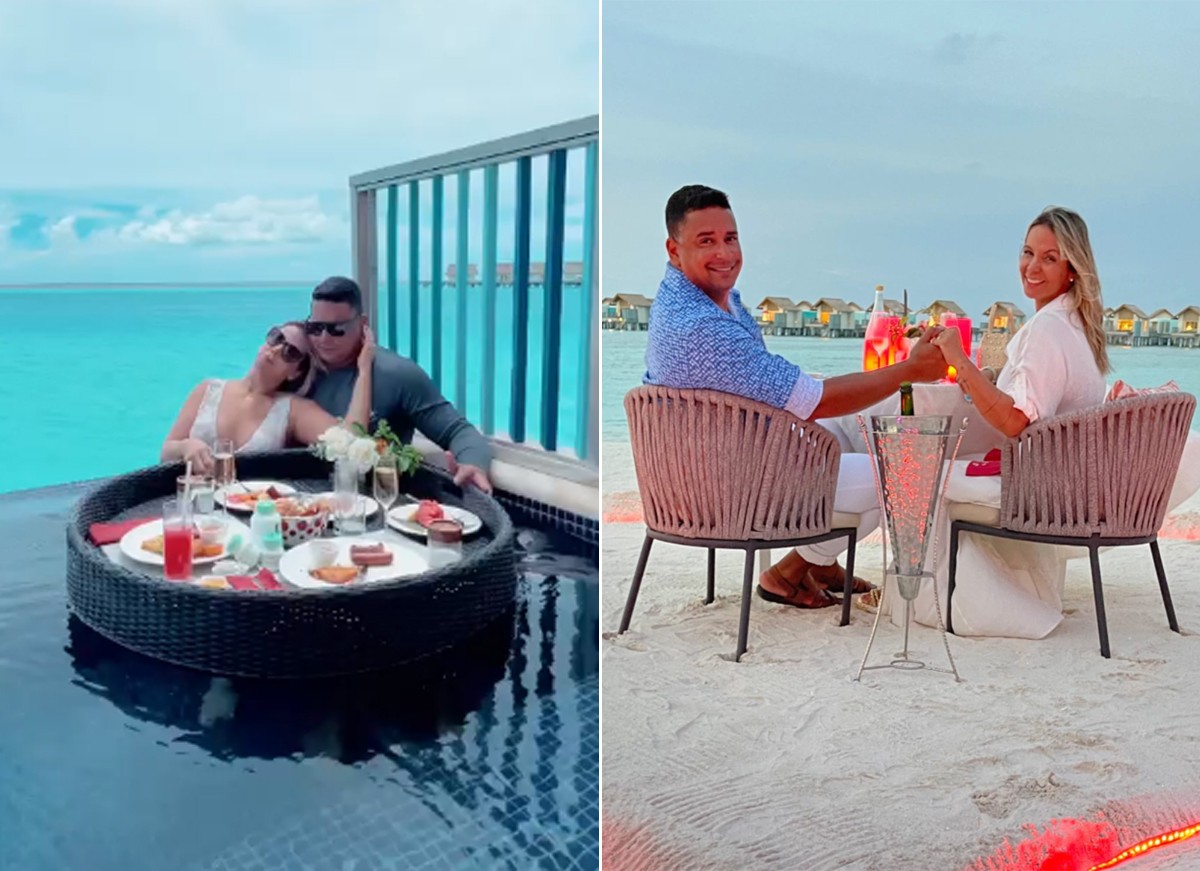 Carla Perez e Xanddy estão curtindo férias nas Ilhas Maldivas (Foto: Reprodução /  Instagram)
