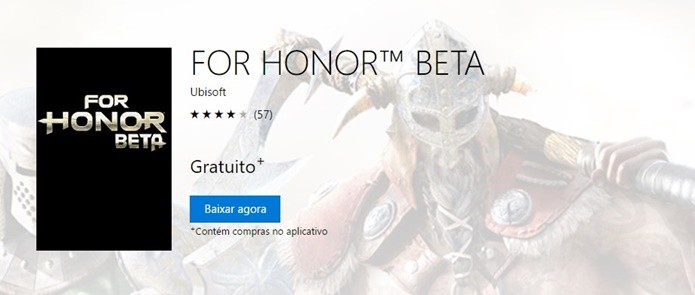 Download prévio da Beta de For Honor garante acesso no primeiro minuto (Foto: Reprodução/Felipe Demartini)