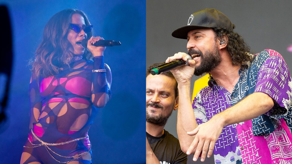Anitta e Gabriel, o Pensador vão cantar na abertura da final da Libertadores neste sábado (23) — Foto: Marcelo Brandt/G1, Diego Baravelli/G1