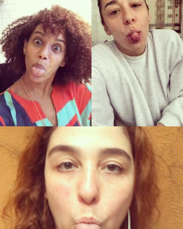 Taís Araujo, Debora Lamm e Clarissa Kiste aparecem juntas em chamadas de vídeo (Foto: Reprodução/Instagram)