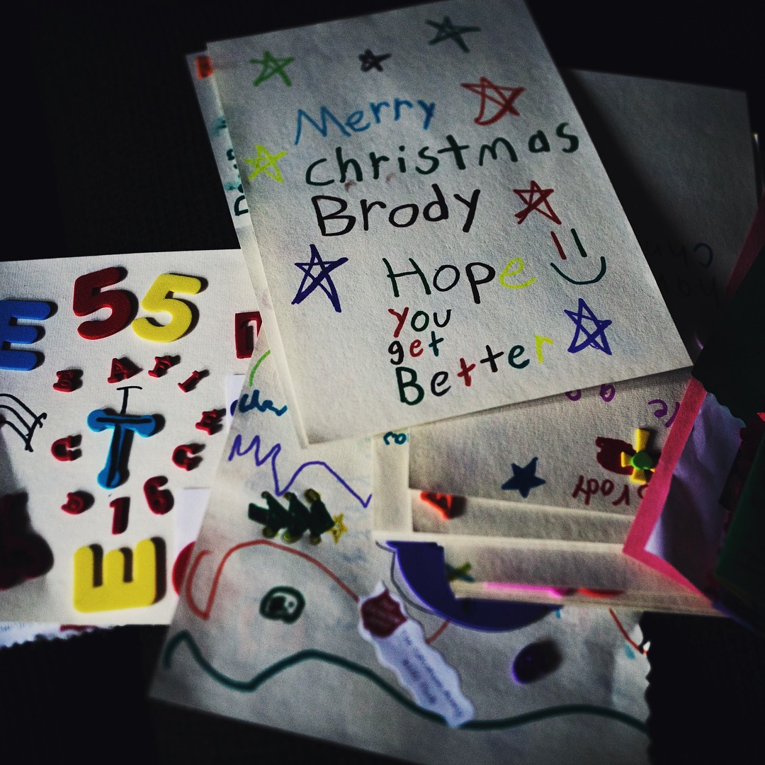 Cartões de Natal para Brody e a família (Foto: Reprodução / Instagram)