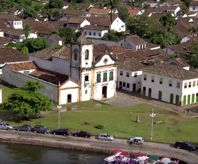 A arquitetura de Paraty é marcada por construções do período colonial (Foto: Globo)