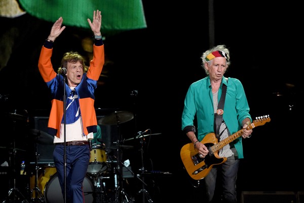 Mick Jagger e Keith Richards em um show dos Rolling Stones (Foto: Getty Images)