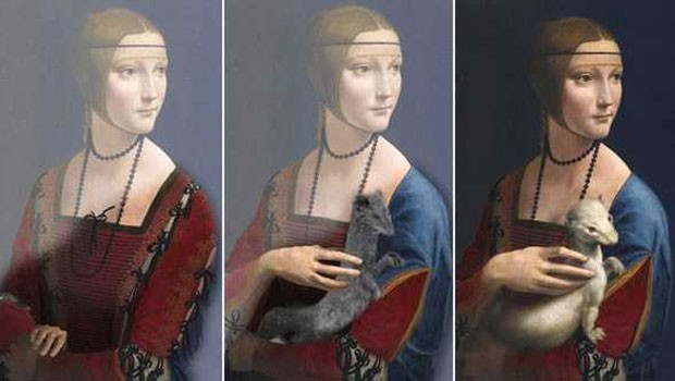 Descoberta de cientista francês mostra um pouco do método de trabalho de Leonardo Da Vinci (Foto: Pascal Cotte/Reprodução/BBC)
