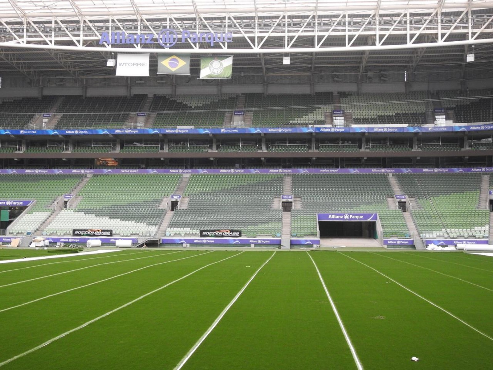 Palmeiras pode estrear grama sintética da arena no dia 16 de fevereiro; veja fotos