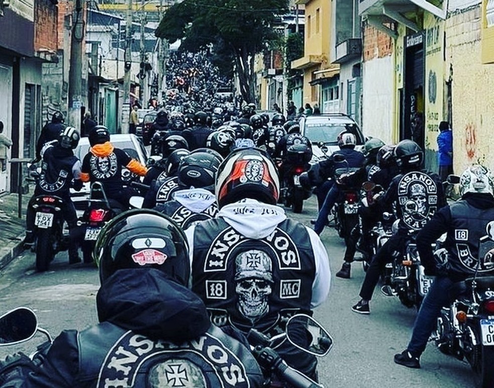 Insanos Moto Clube reunido — Foto: Instagram/Reprodução