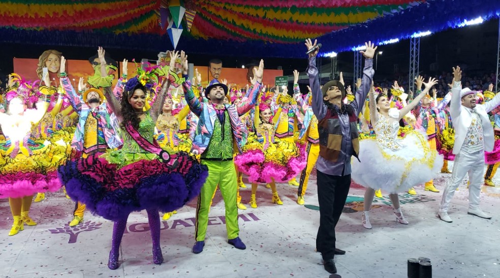 O Arraiá do Ceará 2019 foi realizado em uma área montada no estacionamento do Shopping Iguatemi. — Foto: Kiko Barros