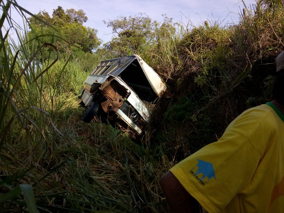 Veículo envolvido no acidente — Foto: Cedida/Tales Garatelli Rombi