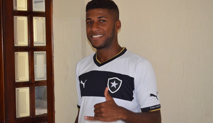 Emerson, zagueiro do Botafogo na Copa SP 2015 (Foto: Angelo Tedeschi)