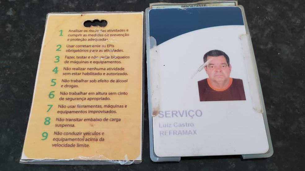 Essa pode ser para fechar a matéria. Armador de ferragem diz que empregados são obrigados a cumprir 'regras de ouro' da Vale. 'Será que ela cumpre alguma?', questiona. — Foto: Raquel Freitas/G1
