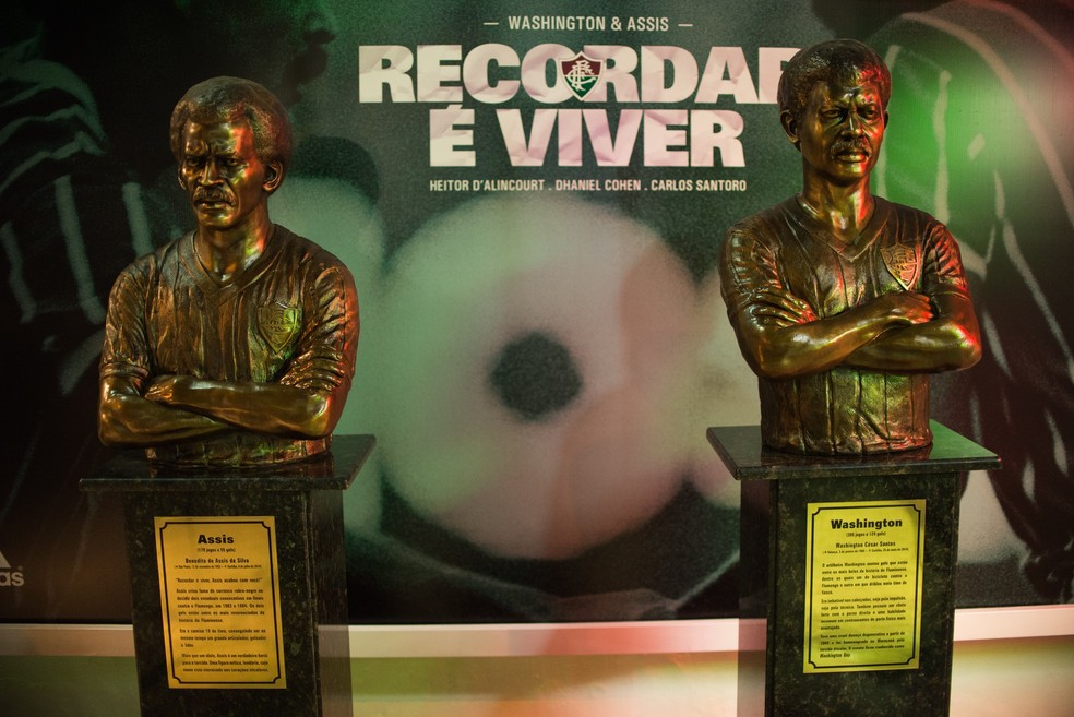 Bustos de Assis e Washington foram inaugurados em 2015 — Foto: Divulgação