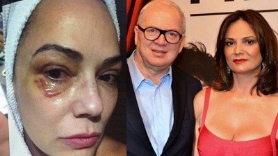 Luiza Brunet e o ex-marido, LÃrio Parisotto