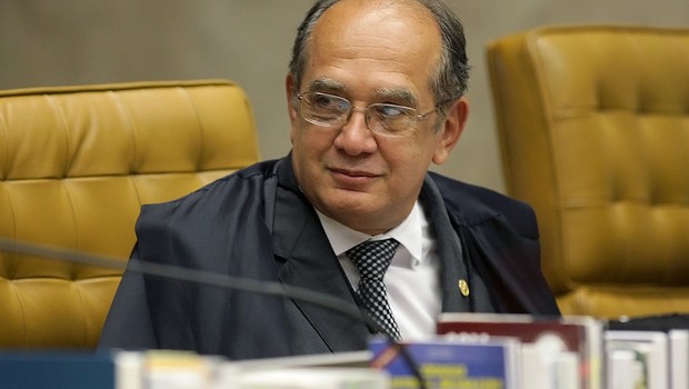 O ministro do STF, Gilmar Mendes em sessão do Supremo Tribunal Federal em 29 de outubro de 2014 (Foto: Fellipe Sampaio/SCO/STF)