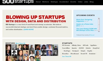 Site 500 startups (Foto: Reprodução)