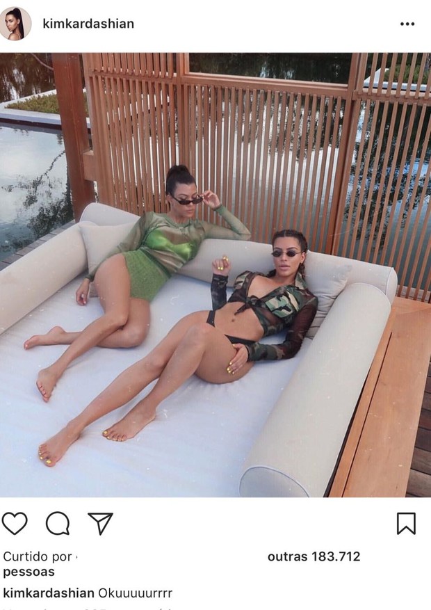Indireta? Kim Kardashian publica foto com legenda enigmática (Foto: Reprodução/Instagram)