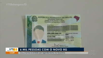 Cerca de seis mil novos RGs foram emitidos no Tocantins em uma semana